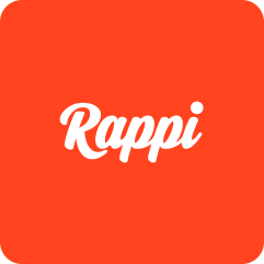 Enlace al sitio web de Rappi