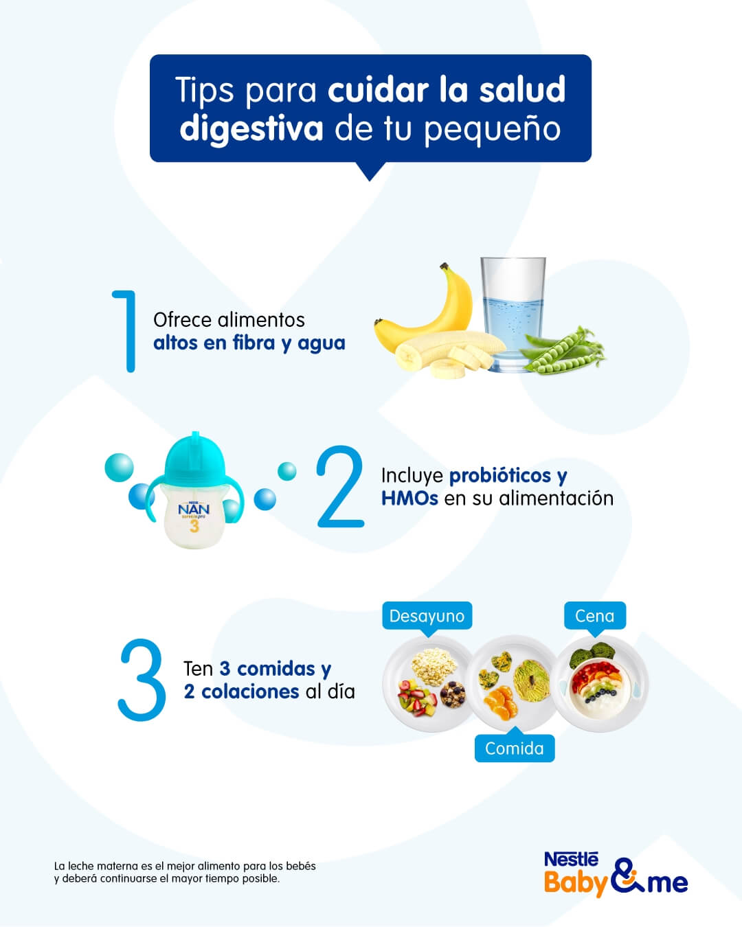 5 tips para cuidar la salud digestiva de tu pequeño