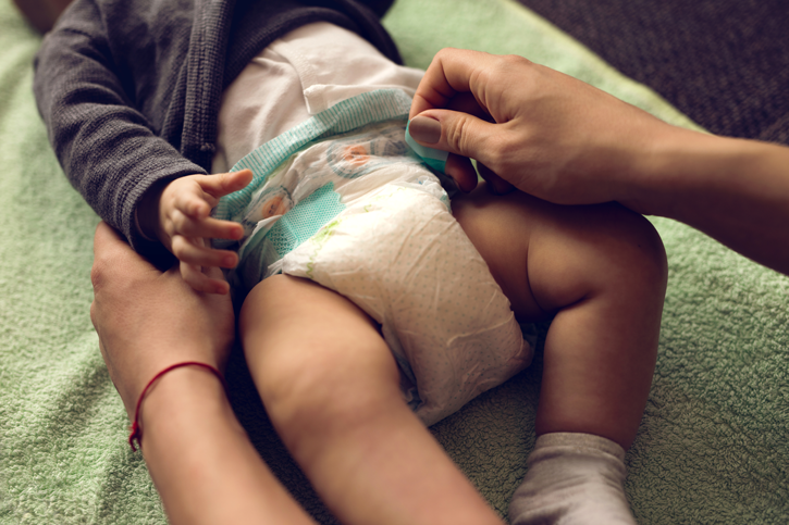 El pañal puede ser un causante de las rozaduras en los bebés