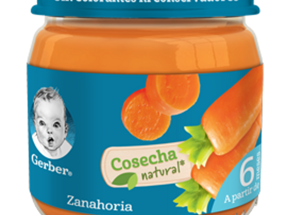 Gerber® Cosecha Natural Zanahoria 113g x12
