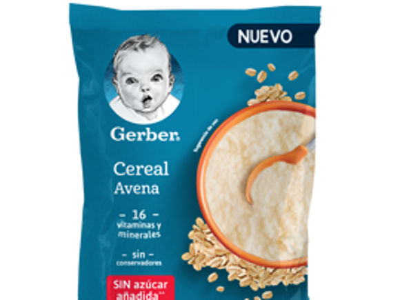 Gerber® Cereal infantil, Avena, 6 meses