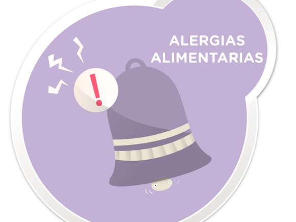 Notificación de alerta sobre las alergias alimentarias en bebés