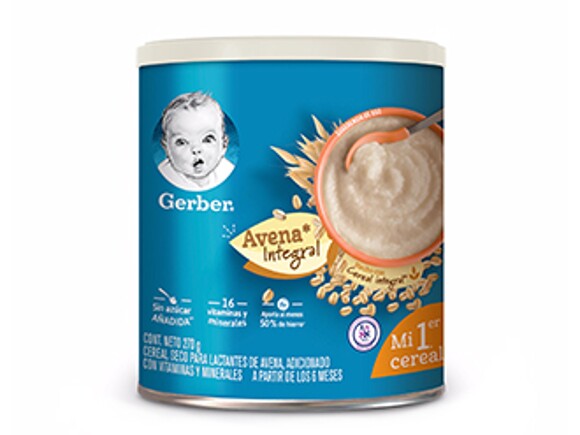 Gerber® Cereal Avena Etapa 1