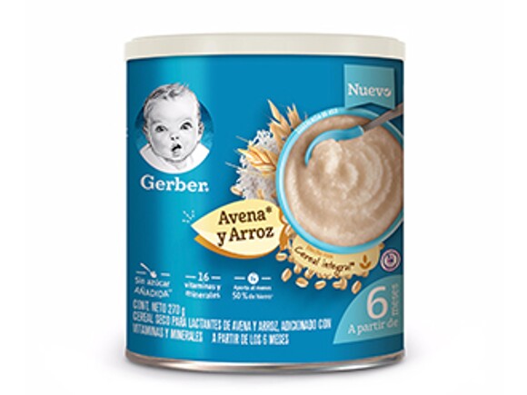 Gerber® Cereal Arroz y Avena Etapa 1