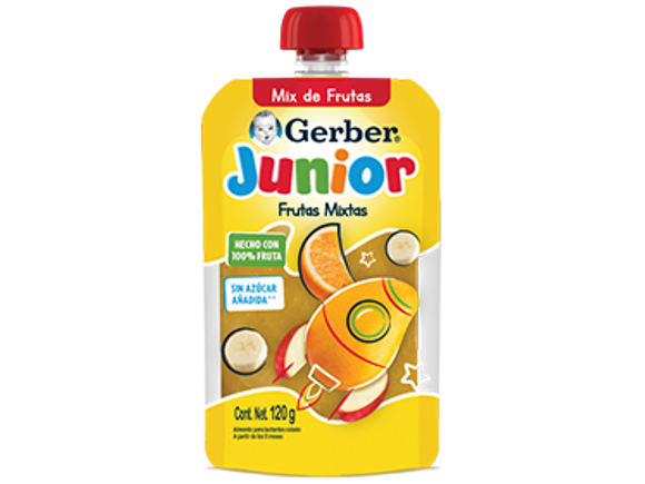 Gerber® Junior Frutas Mixtas Pouch 120g
