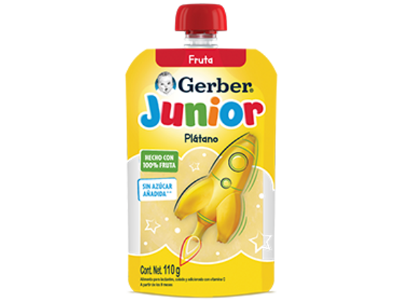 Gerber® Junior Plátano Pouch 110g