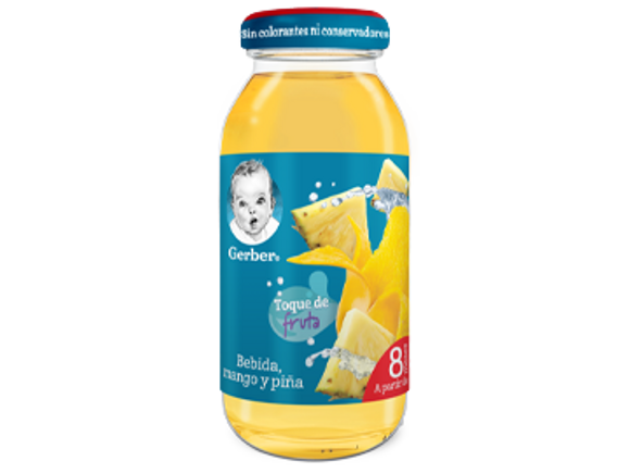 Gerber® Toque de Fruta Mango Piña Bebida Hidratante 230ml 