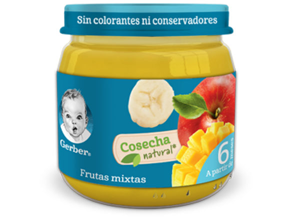 Gerber® Cosecha Natural Frutas Mixtas Papilla 113g x12