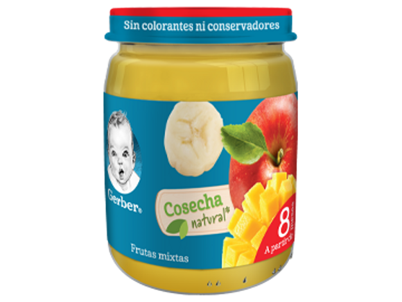 Gerber® Cosecha Natural Frutas Mixtas Papilla 170g