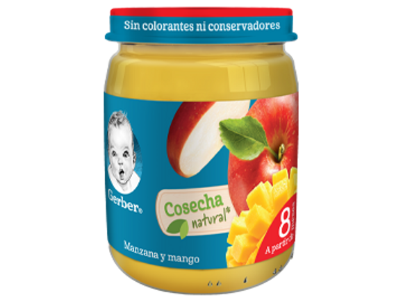 Gerber® Cosecha Natural Manzana y Mango Papilla 170g x12