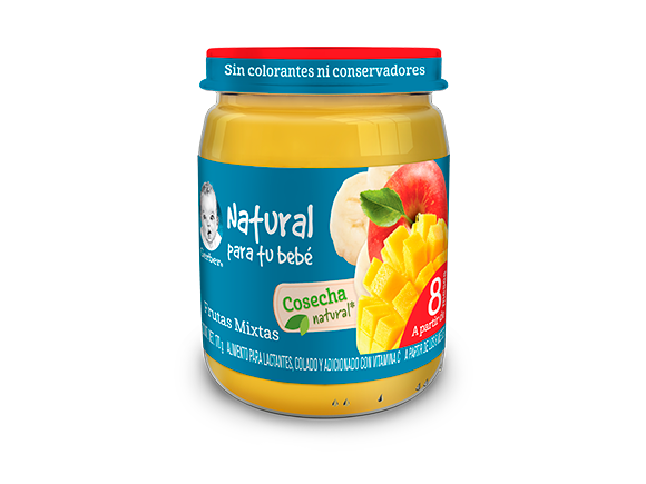 Gerber® Cosecha Natural Frutas Mixtas Papilla 170g