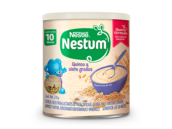NESTUM® Nestle Cereal Infantil, 8 cereales, Etapa 10 meses, Lata 270g