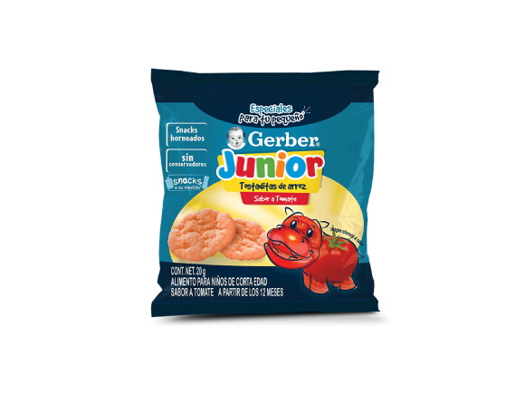 Gerber® Snacks Tostaditas Tomate 20g