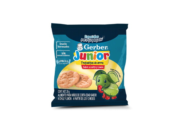 Gerber® Snacks Tostaditas Chile y Limón 20g