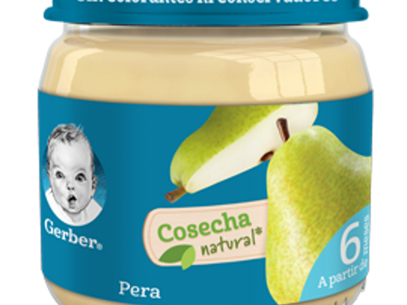 Gerber® Cosecha Natural Pera Papilla 113g x12