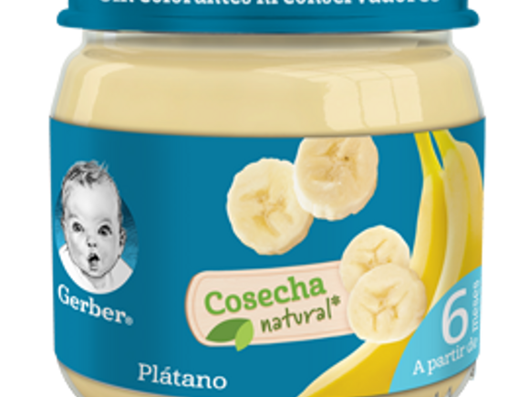 Gerber® Cosecha Natural Plátano Papilla 113g x12