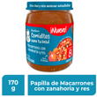 Gerber Papilla Macarrones con Zanahoria y Res, Etapa 3, 170 g
